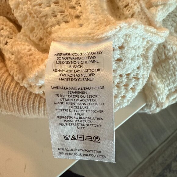 By‎ Anthropologie Open-Stitch Checkered Sweater - Picture 6 of 6